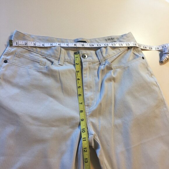 Nautica Mens Pants Size 32x30 Straight Fit Stretch Tan Preppy Hipster - Picture 9 of 11